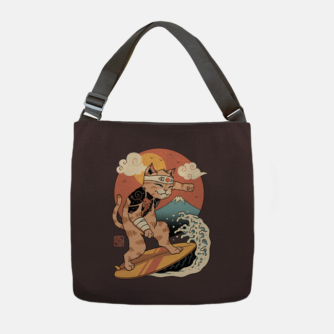 Meowster Surfer-None-Adjustable Tote-Bag-vp021