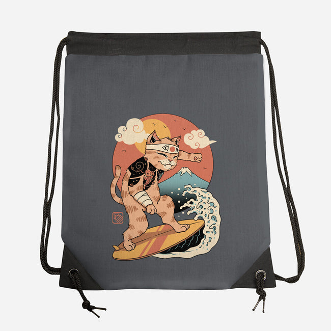 Meowster Surfer-None-Drawstring-Bag-vp021