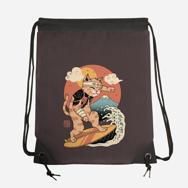 Meowster Surfer-None-Drawstring-Bag-vp021