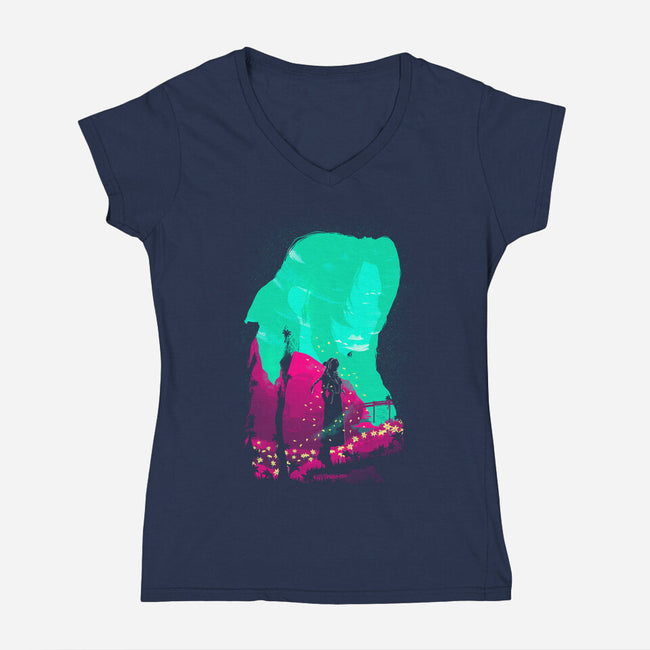 Ancient-Womens-V-Neck-Tee-Donnie