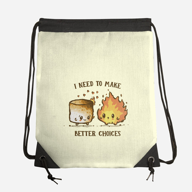 I Need To Make Better Choices-None-Drawstring-Bag-kg07