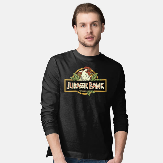 Jurassic Chicken-Mens-Long Sleeved-Tee-tobefonseca