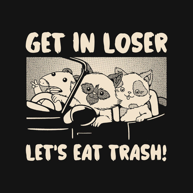 Let's Eat Trash-Womens-V-Neck-Tee-tobefonseca