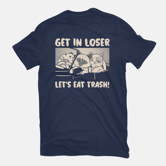 Let's Eat Trash-Womens-Fitted-Tee-tobefonseca