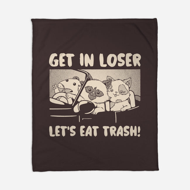 Let's Eat Trash-None-Fleece-Blanket-tobefonseca