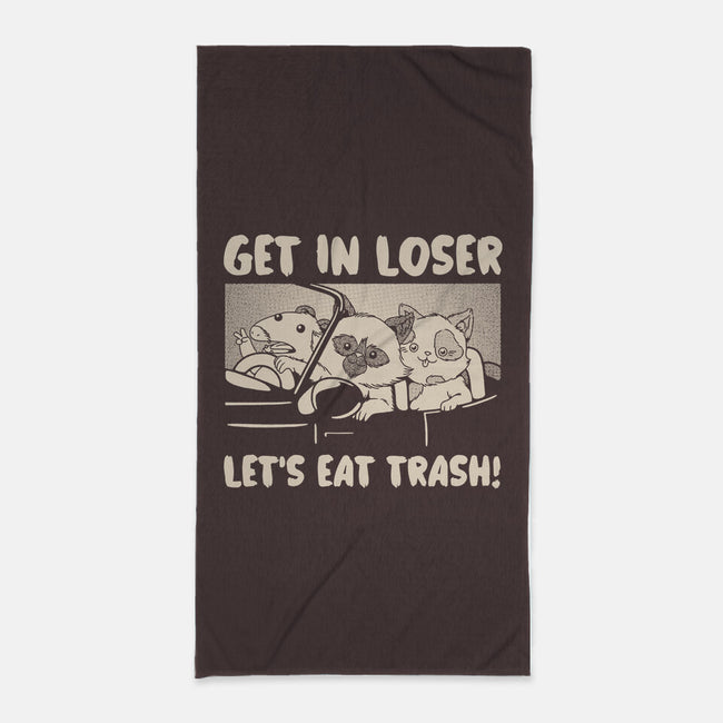 Let's Eat Trash-None-Beach-Towel-tobefonseca