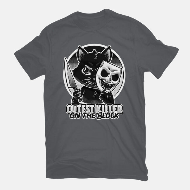 Cute Cat Killer-Unisex-Basic-Tee-Studio Mootant