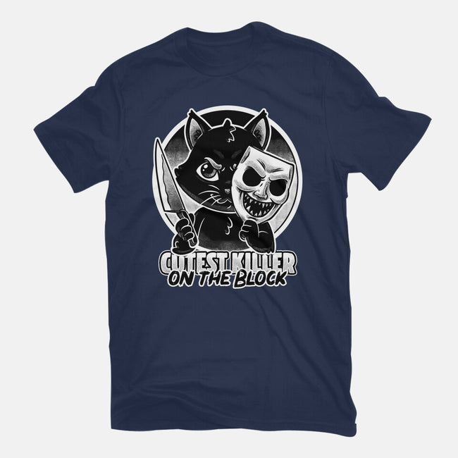 Cute Cat Killer-Unisex-Basic-Tee-Studio Mootant