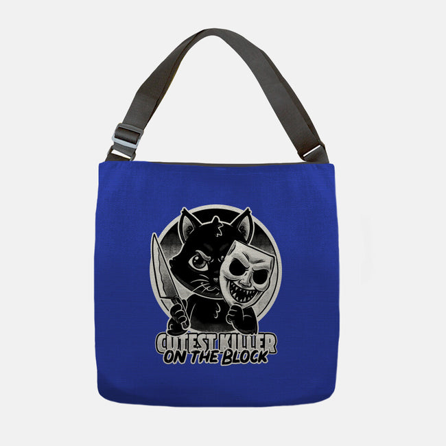 Cute Cat Killer-None-Adjustable Tote-Bag-Studio Mootant