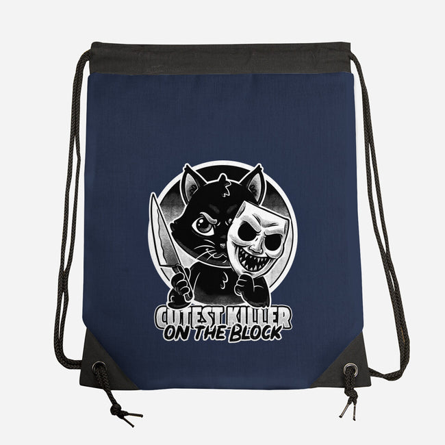 Cute Cat Killer-None-Drawstring-Bag-Studio Mootant