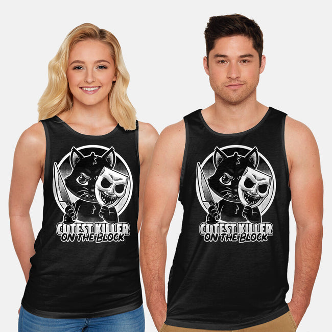 Cute Cat Killer-Unisex-Basic-Tank-Studio Mootant