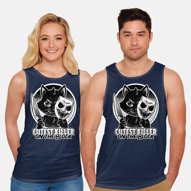 Cute Cat Killer-Unisex-Basic-Tank-Studio Mootant