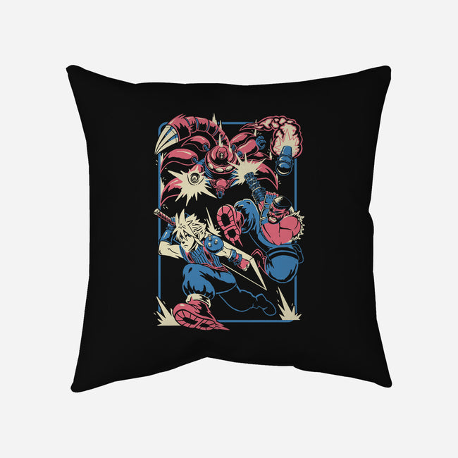 Sentinel's Rampage-None-Removable Cover w Insert-Throw Pillow-Henrique Torres