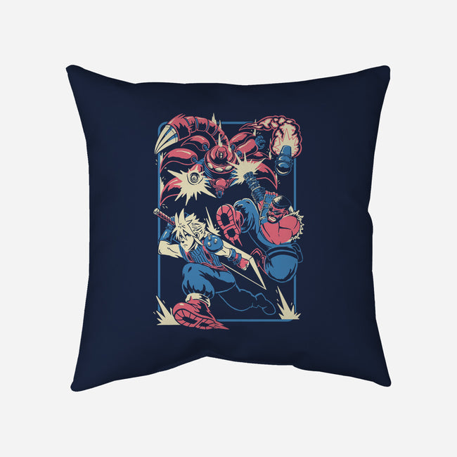 Sentinel's Rampage-None-Removable Cover-Throw Pillow-Henrique Torres