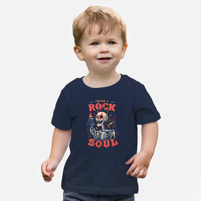 Forever A Rock Soul-Baby-Basic-Tee-eduely
