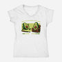 Avocado Tired Exercise-Womens-V-Neck-Tee-Studio Mootant