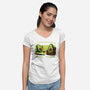 Avocado Tired Exercise-Womens-V-Neck-Tee-Studio Mootant