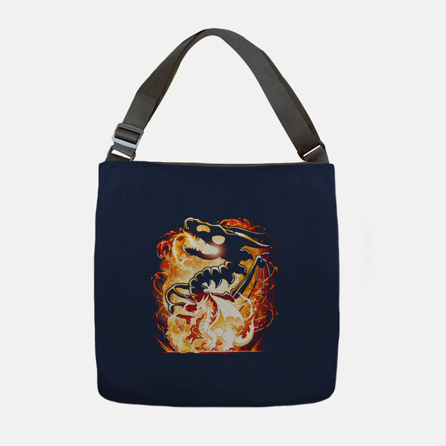 Skeleton Dragon-None-Adjustable Tote-Bag-Vallina84