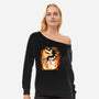 Skeleton Dragon-Womens-Off Shoulder-Sweatshirt-Vallina84