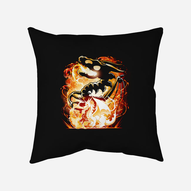 Skeleton Dragon-None-Non-Removable Cover w Insert-Throw Pillow-Vallina84