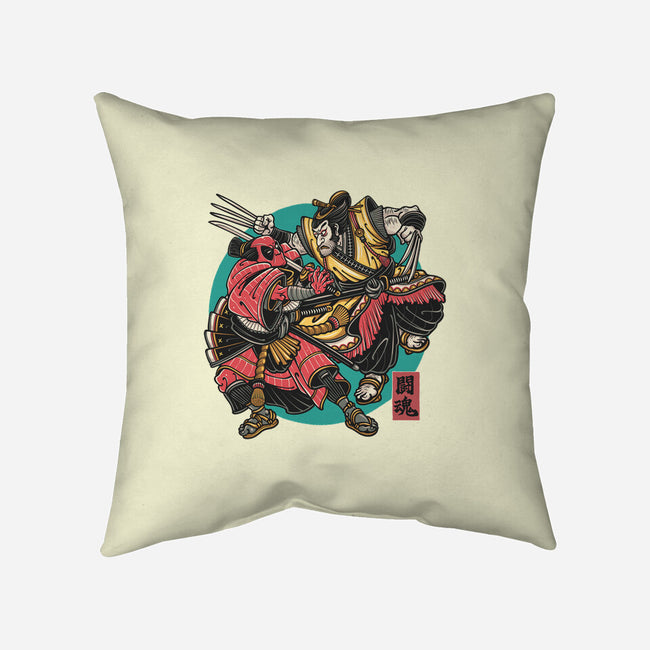 Fighting Spirit-None-Removable Cover w Insert-Throw Pillow-momma_gorilla