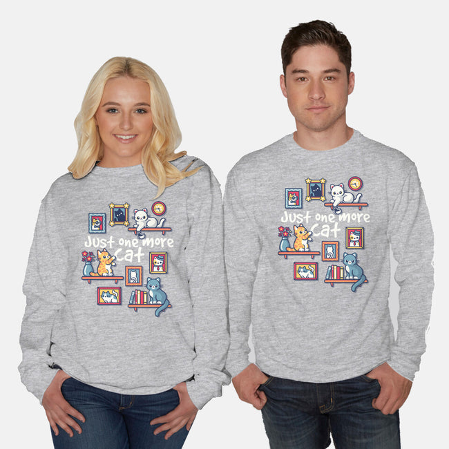 One More Cat-Unisex-Crew Neck-Sweatshirt-NemiMakeit