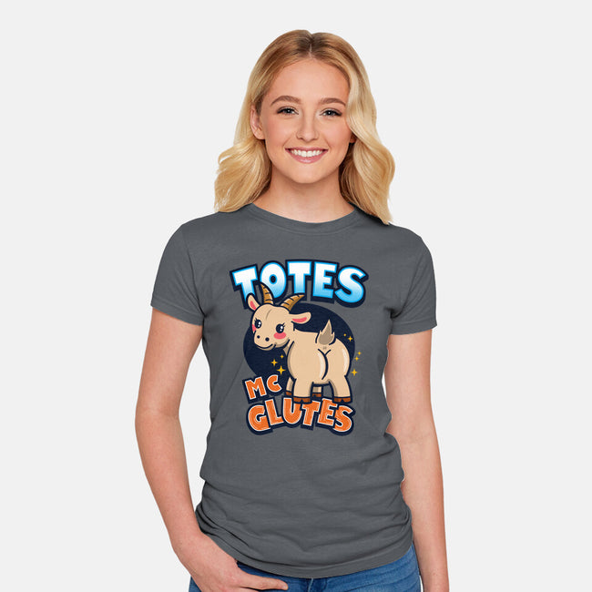 Totes McGlutes-Womens-Fitted-Tee-Boggs Nicolas