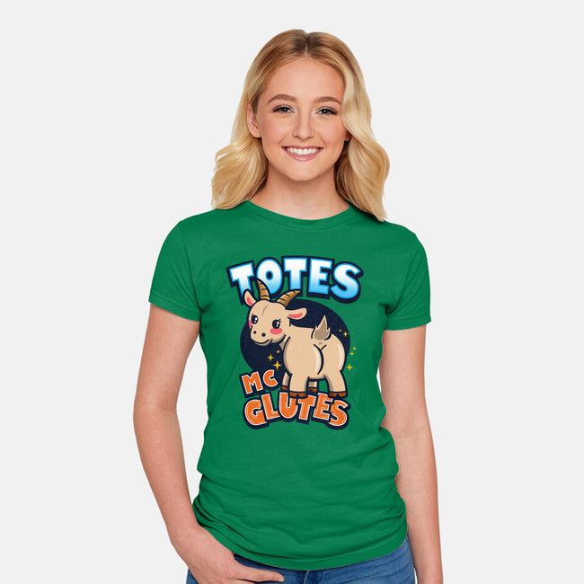 Totes McGlutes-Womens-Fitted-Tee-Boggs Nicolas