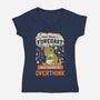 100% Chance Of Overthink-Womens-V-Neck-Tee-Heyra Vieira