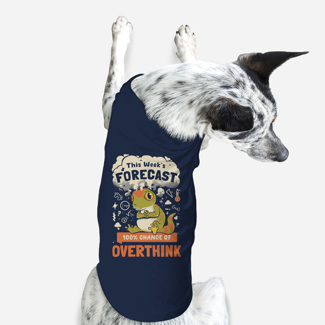 100% Chance Of Overthink-Dog-Basic-Pet Tank-Heyra Vieira
