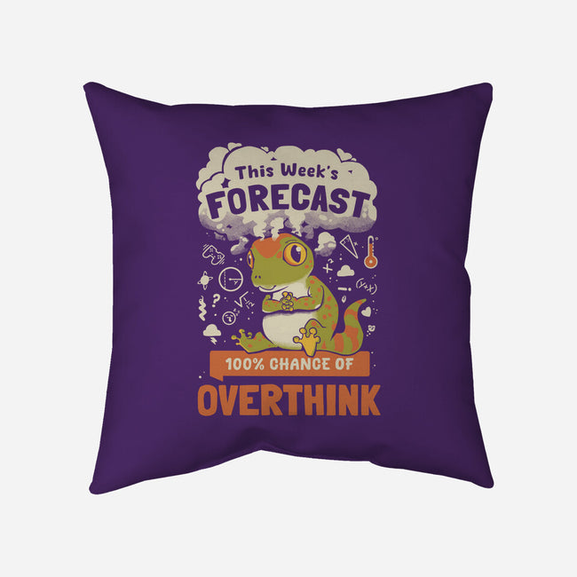 100% Chance Of Overthink-None-Non-Removable Cover w Insert-Throw Pillow-Heyra Vieira