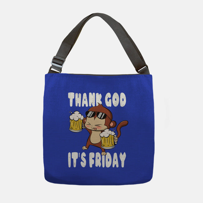 Friday Monkey-None-Adjustable Tote-Bag-fanfabio