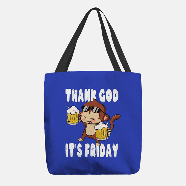 Friday Monkey-None-Basic Tote-Bag-fanfabio