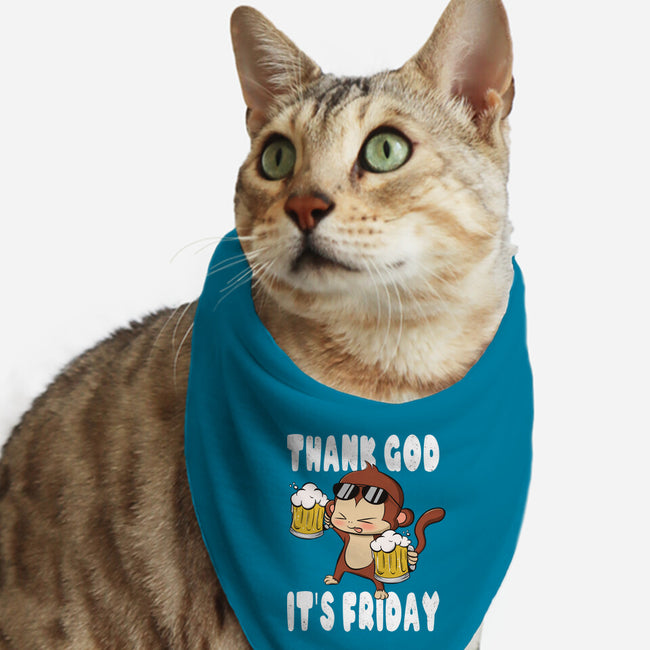 Friday Monkey-Cat-Bandana-Pet Collar-fanfabio