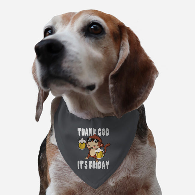 Friday Monkey-Dog-Adjustable-Pet Collar-fanfabio