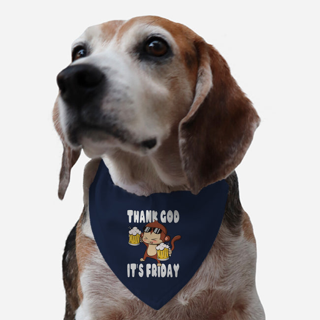 Friday Monkey-Dog-Adjustable-Pet Collar-fanfabio