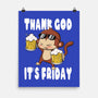 Friday Monkey-None-Matte-Poster-fanfabio
