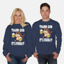 Friday Monkey-Unisex-Crew Neck-Sweatshirt-fanfabio