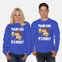 Friday Monkey-Unisex-Crew Neck-Sweatshirt-fanfabio