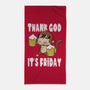 Friday Monkey-None-Beach-Towel-fanfabio