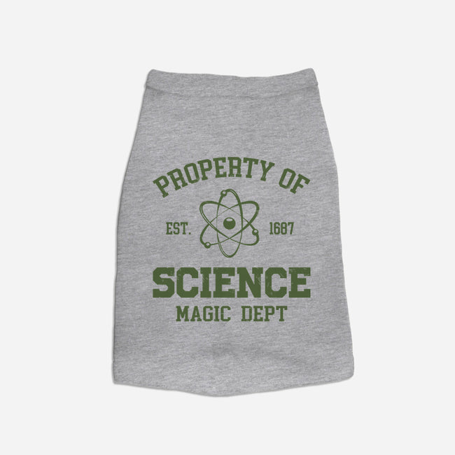 Property Of Science-Dog-Basic-Pet Tank-Melonseta