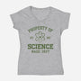 Property Of Science-Womens-V-Neck-Tee-Melonseta