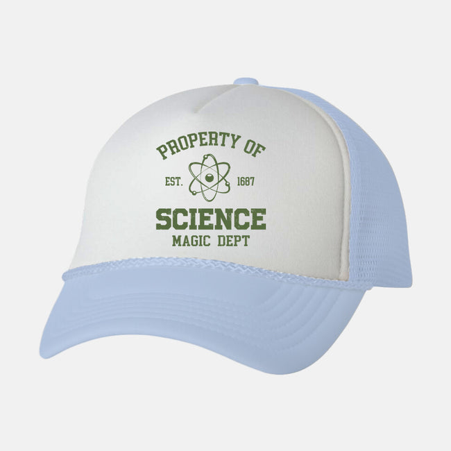 Property Of Science-Unisex-Trucker-Hat-Melonseta