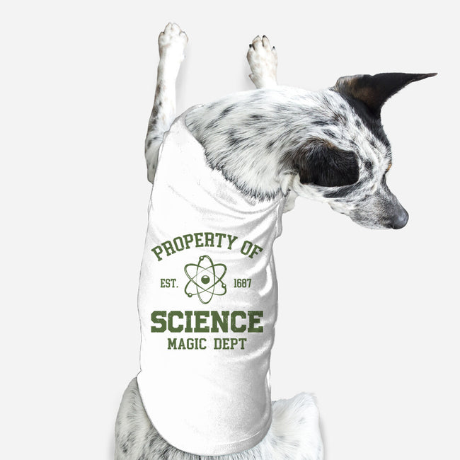 Property Of Science-Dog-Basic-Pet Tank-Melonseta