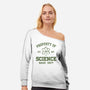 Property Of Science-Womens-Off Shoulder-Sweatshirt-Melonseta