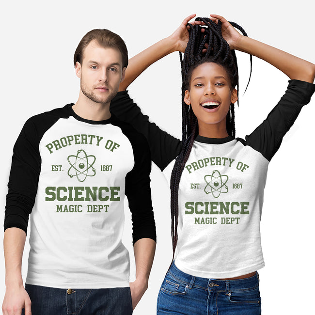 Property Of Science-Unisex-Baseball-Tee-Melonseta