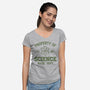 Property Of Science-Womens-V-Neck-Tee-Melonseta