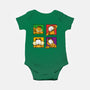 Orange Cat Emotions-Baby-Basic-Onesie-nickzzarto