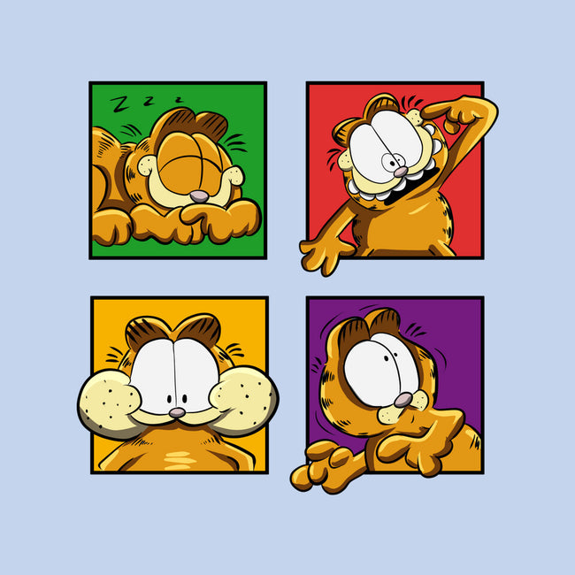Orange Cat Emotions-None-Fleece-Blanket-nickzzarto