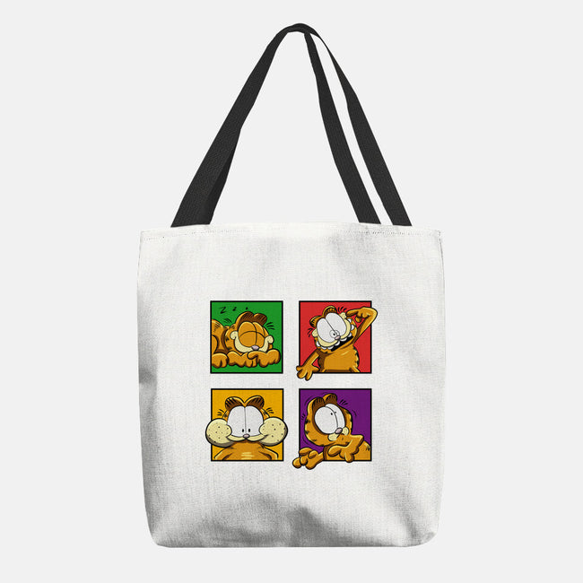 Orange Cat Emotions-None-Basic Tote-Bag-nickzzarto